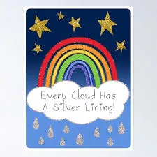Rainbow w silver lining